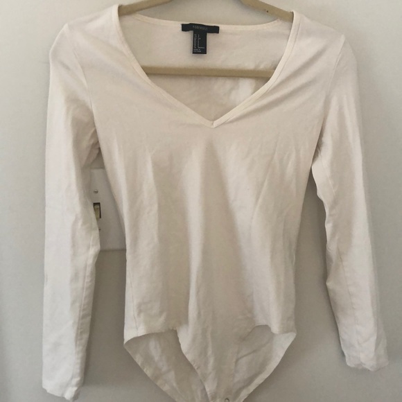 White long sleeve bodysuit - Picture 1 of 2